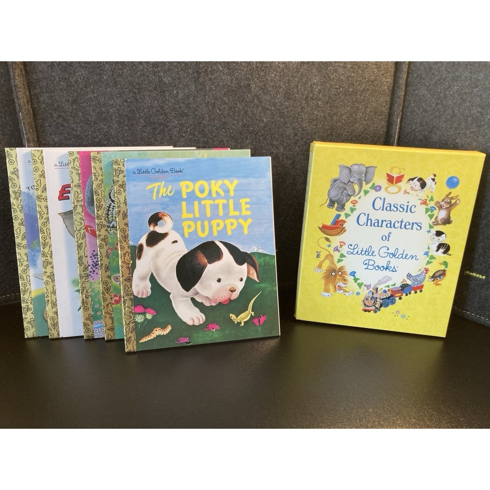5 Book Set 2010‎ Classic Characters of Little Golden Books-Poky Little Puppy USA